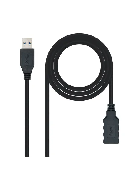 Nanocable CABLE USB 3.0, TIPO A M-A H, NEGRO, 1.0 M