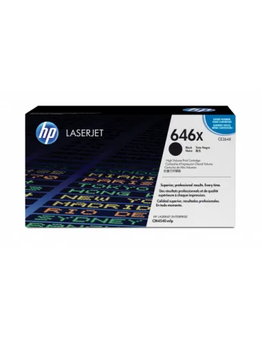 HP Cartucho de tóner original LaserJet HP 646X de alta capacidad negro