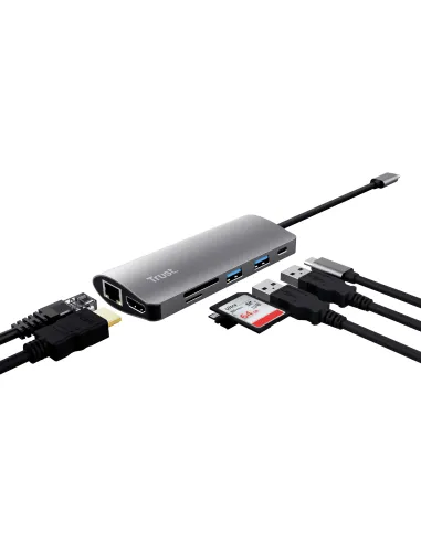Trust Dalyx tarjeta y adaptador de interfaz Interno HDMI, RJ-45, USB 3.2 Gen 1 (3.1 Gen 1)