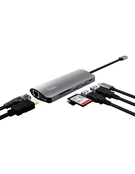 Trust Dalyx tarjeta y adaptador de interfaz Interno HDMI, RJ-45, USB 3.2 Gen 1 (3.1 Gen 1)