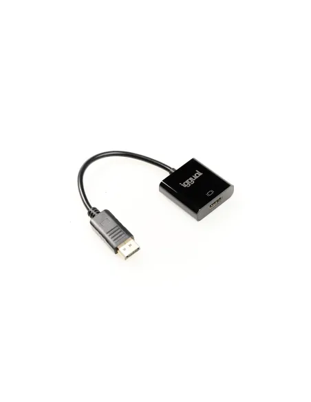 iggual IGG318041 adaptador de cable de vídeo 0,25 m DisplayPort HDMI Negro