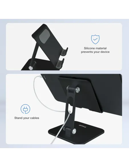 TooQ PH-HERMES-NOCHE soporte Soporte pasivo Teléfono móvil smartphone, Tablet UMPC Negro