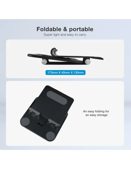 TooQ PH-HERMES-NOCHE soporte Soporte pasivo Teléfono móvil smartphone, Tablet UMPC Negro