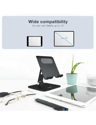 TooQ PH-HERMES-NOCHE soporte Soporte pasivo Teléfono móvil smartphone, Tablet UMPC Negro