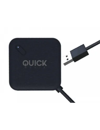 Quick Media QMH304PB hub de interfaz USB 3.2 Gen 1 (3.1 Gen 1) Type-A 5000 Mbit/s Negro