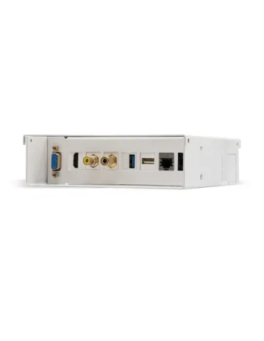 Nanocable Caja de conexiones multimedia de pared VGA+HDMI+JACK3.5+RCA+2xUSB+2xRJ45, Blanco