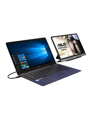 ASUS MB14AC pantalla para PC 35,6 cm (14") 1920 x 1080 Pixeles Full HD Gris