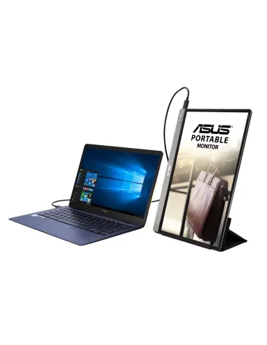 ASUS MB14AC pantalla para PC 35,6 cm (14") 1920 x 1080 Pixeles Full HD Gris