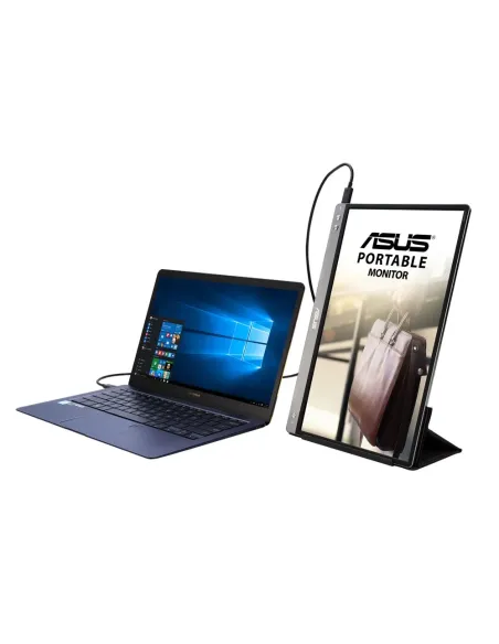 ASUS MB14AC pantalla para PC 35,6 cm (14") 1920 x 1080 Pixeles Full HD Gris
