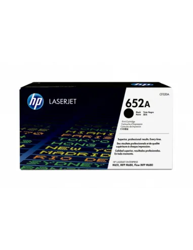 HP Cartucho de tóner original LaserJet HP 652A negro