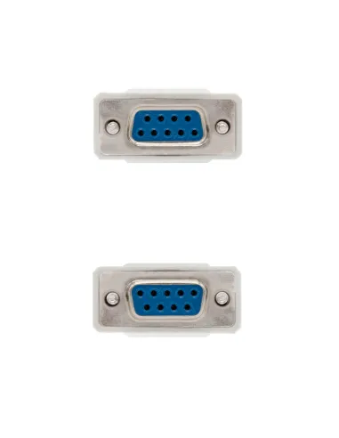 Nanocable CABLE SERIE NULL MODEM, DB9 H-DB9 H, 1.8 M