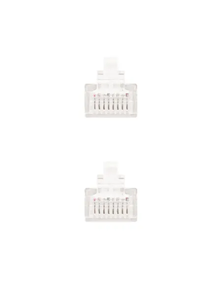 Nanocable CABLE RED LATIGUILLO RJ45 CAT.5E UTP AWG24, BLANCO, 2.0 M