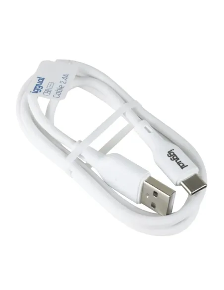 iggual IGG316948 cable USB USB 2.0 1 m USB A USB C Blanco