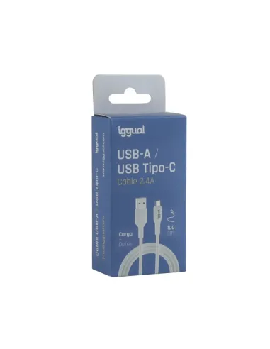 iggual IGG316948 cable USB USB 2.0 1 m USB A USB C Blanco