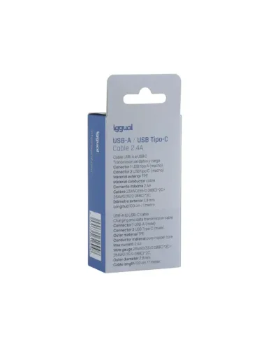 iggual IGG316948 cable USB USB 2.0 1 m USB A USB C Blanco