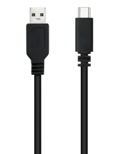 Nanocable USB 2.0, 0.5m cable USB 0,5 m USB C USB A Negro 2