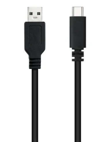 Nanocable USB 2.0, 0.5m cable USB 0,5 m USB C USB A Negro