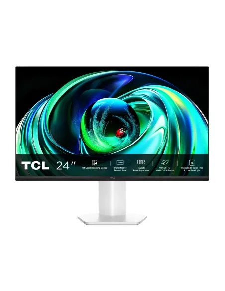 TCL 24G54 pantalla para PC 60,5 cm (23.8") 1920 x 1080 Pixeles Full HD QLED Blanco