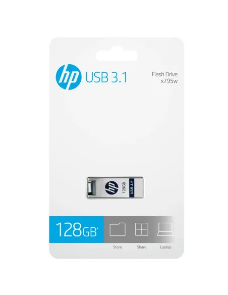 HP x795w unidad flash USB 128 GB USB tipo A 3.2 Gen 1 (3.1 Gen 1) Azul, Plata
