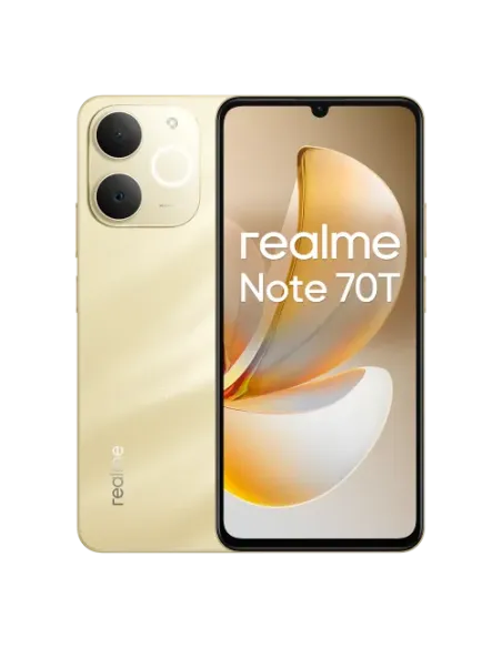 realme Note 70T 17,1 cm (6.74") SIM doble Android 15 4G USB Tipo C 4 GB 128 GB 6000 mAh Oro
