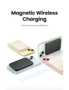 Ugreen 25208 batería externa 10000 mAh Cargador inalámbrico Beige 2