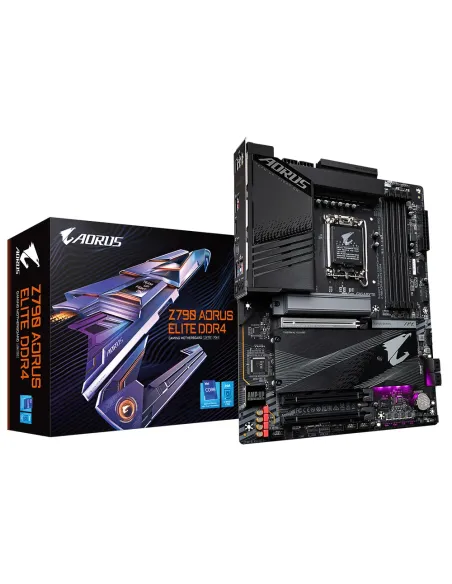GIGABYTE Z790 AORUS ELITE DDR4 Placa base - Compatible con procesadores Intel Core 14th Gen CPUs, 16+1+2 Phases Digital VRM, up