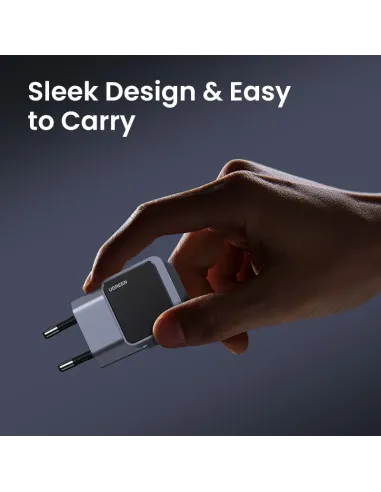 Ugreen Nexode S 30W USB-C GaN Fast Charger EU gray Teléfono móvil, Batería portátil, Teléfono Gris Corriente alterna Interior