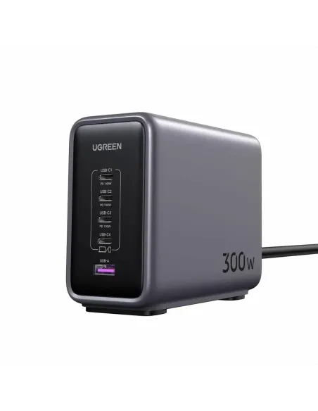 Ugreen 90903B cargador de dispositivo móvil Universal Negro, Gris Corriente alterna Carga rápida Interior Ugreen 90903B cargador de dispositivo móvil Universal Negro, Gris Corriente alterna Carga rápida Interior