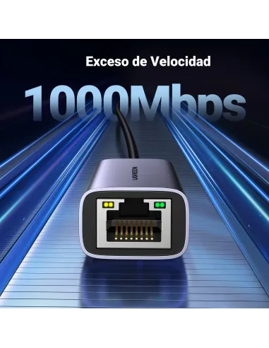 Ugreen 50737 adaptador y tarjeta de red Ethernet 1000 Mbit s