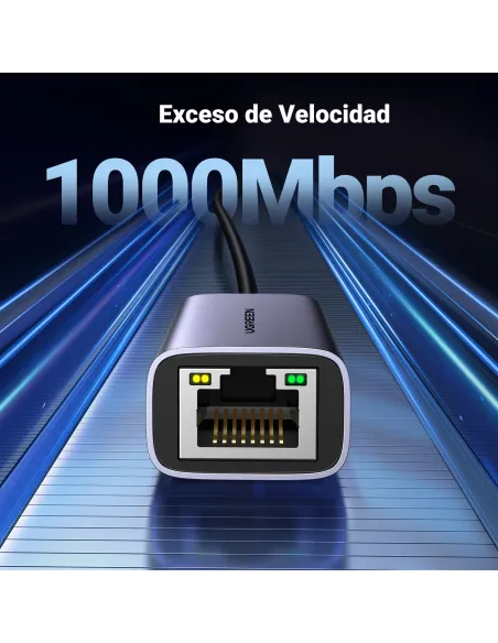 Ugreen 50737 adaptador y tarjeta de red Ethernet 1000 Mbit s