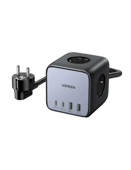 Ugreen Diginest Cube 7-in-1 3 salidas AC Tipo C 1,8 m 4 3680 W Negro Ugreen Diginest Cube 7-in-1 3 salidas AC Tipo C 1,8 m 4 3680 W Negro