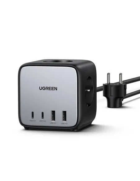 Ugreen Diginest Cube 7-in-1 3 salidas AC Tipo C 1,8 m 4 3680 W Negro Ugreen Diginest Cube 7-in-1 3 salidas AC Tipo C 1,8 m 4 3680 W Negro