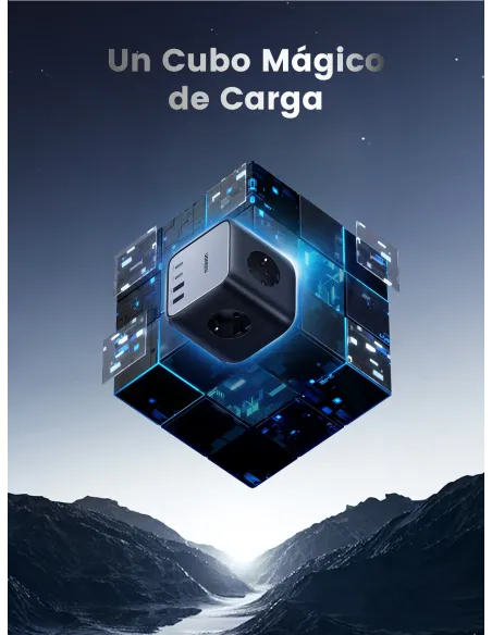 Ugreen Diginest Cube 7-in-1 3 salidas AC Tipo C 1,8 m 4 3680 W Negro Ugreen Diginest Cube 7-in-1 3 salidas AC Tipo C 1,8 m 4 3680 W Negro