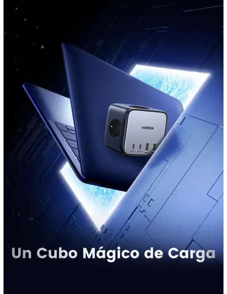 Ugreen Diginest Cube 7-in-1 3 salidas AC Tipo C 1,8 m 4 3680 W Negro Ugreen Diginest Cube 7-in-1 3 salidas AC Tipo C 1,8 m 4 3680 W Negro