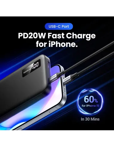 Ugreen 25742 batería externa Ión de litio 10000 mAh Negro