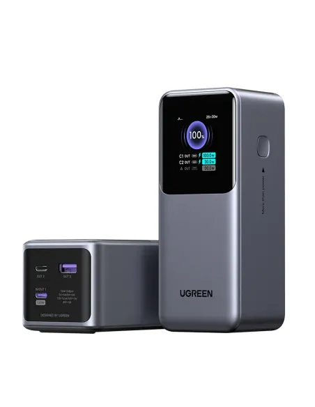 Ugreen 20000mAh 130W Fast Charging Powerbank Litio Gris