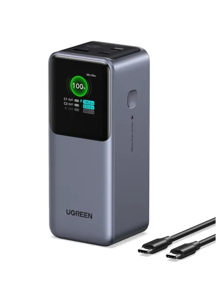 Ugreen 20000mAh 130W Fast Charging Powerbank Litio Gris