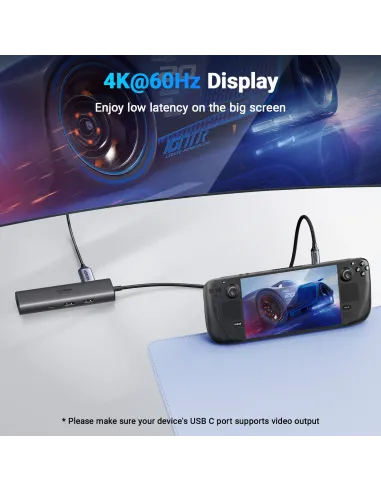 Ugreen REVODOK 6-IN-1 4K@60HZ HDMI ETH DOCK Acoplamiento Base Gris