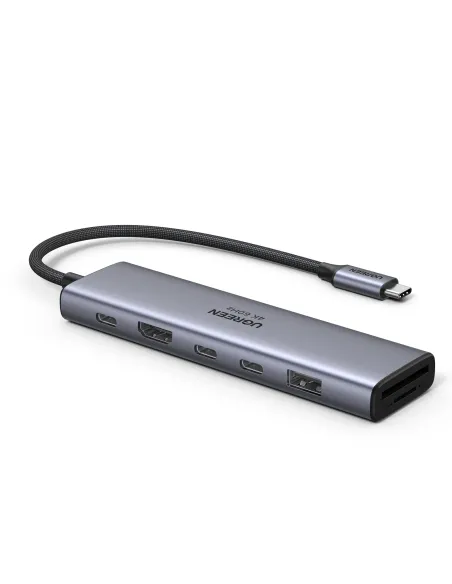 Ugreen REVODOK 7-IN-1 4K@60HZ HDMI DOCK Acoplamiento Base Gris Ugreen REVODOK 7-IN-1 4K@60HZ HDMI DOCK Acoplamiento Base Gris