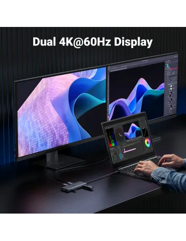 Ugreen REVODOK PRO 10 10IN1 HDMI DOCK Gris