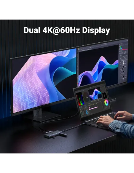 Ugreen REVODOK PRO 10 10IN1 HDMI DOCK Gris