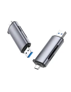 Ugreen 50706 lector de tarjeta USB Micro-USB Plata
