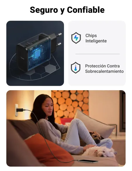 Ugreen 10191 cargador de dispositivo móvil Universal Negro Corriente alterna Carga rápida Interior Ugreen 10191 cargador de dispositivo móvil Universal Negro Corriente alterna Carga rápida Interior