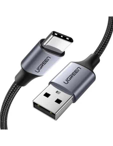 Ugreen 60126 cable USB 1 m USB C USB A Negro, Gris