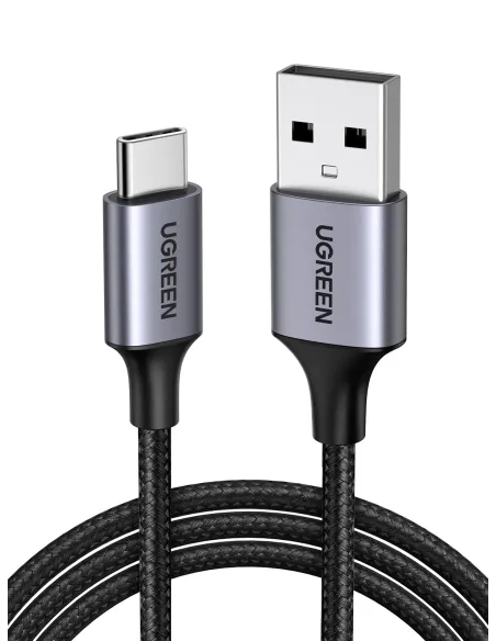 Ugreen 60126 cable USB 1 m USB C USB A Negro, Gris