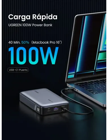 Ugreen 25188 batería externa 20000 mAh Gris