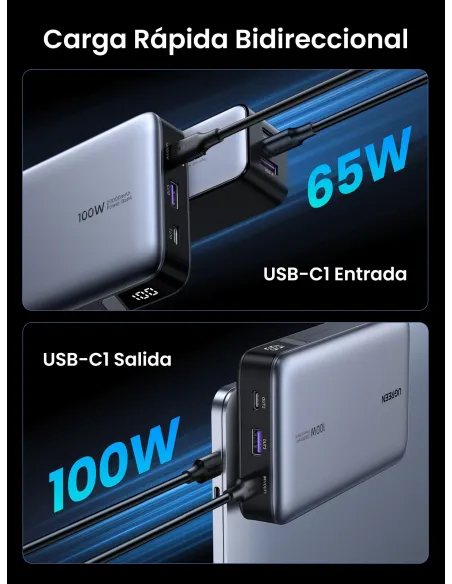 Ugreen 25188 batería externa 20000 mAh Gris