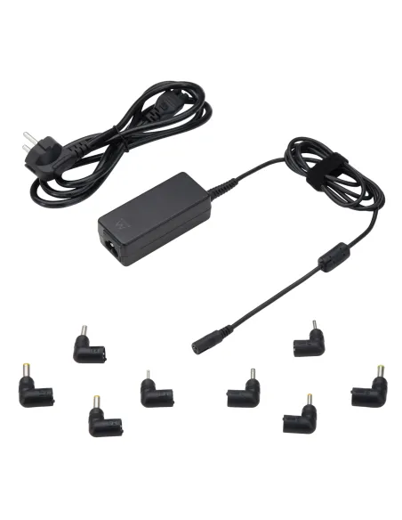 Ewent EW3963 adaptador e inversor de corriente Interior 45 W Negro