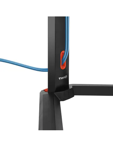 TooQ DB1401TN-B soporte para monitor 81,3 cm (32") Escritorio Negro, Rojo