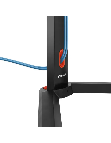 TooQ DB1401TN-B soporte para monitor 81,3 cm (32") Escritorio Negro, Rojo